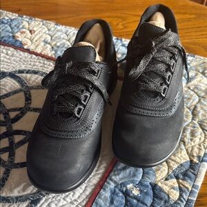 SAS Walk Easy Walking Shoe Leather Womens 7.5N  color:Nero